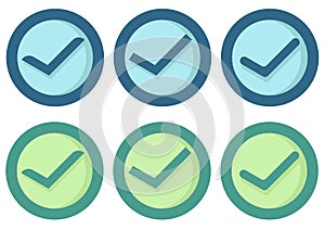 A collection of check marks with different styles