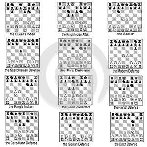 Collection of chess openings