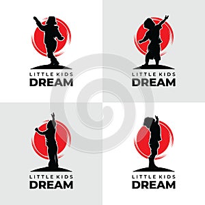 Collection of child dreams logo design