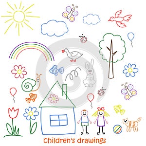Collection of Children Drawings