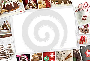 Collection of Christmas photos of confections photo