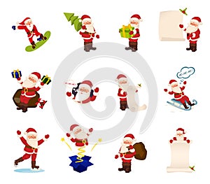 Collection of Christmas Santa Claus