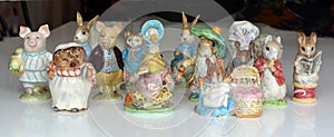 Collection of Collectable Beswick Beatrix Potter Figurines. photo