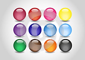 Collection color Glossy Ball