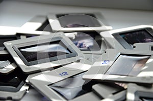 Collection of color positive slides