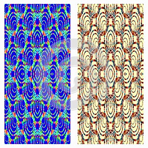 Collection of colored circles background