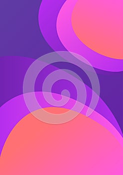 A collection of colorful covers. Wavy shapes with gradient.