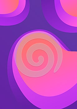 A collection of colorful covers. Wavy shapes with gradient.