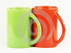 Collection of colorful cups