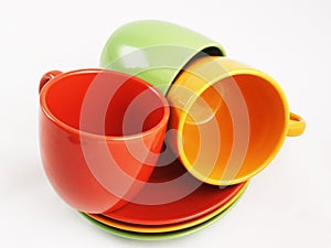 Collection of colorful dishes