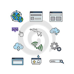 Web Icons and Symbols Set