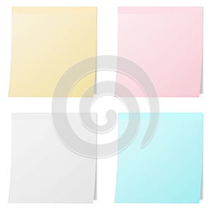 Collection of colorful note papers