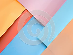 A collection of colorful papers stacked on a table