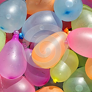 Collection of Colorful Water Balloons