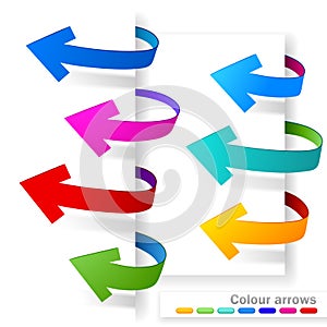 Collection of colour arrows