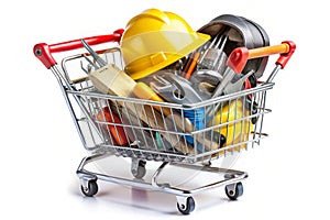 Construction Tools in Cart