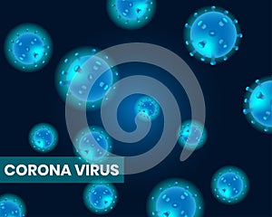 A collection of coronavirus particles