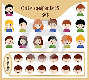 Collection of cute avatars