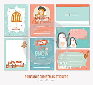 Collection of Cute Vector Journaling Cards