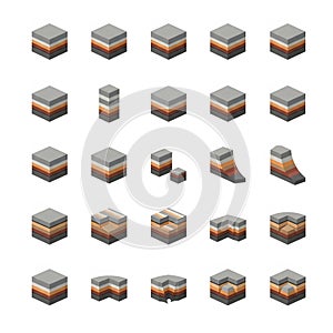 3D Cube Variations and Deformations Set