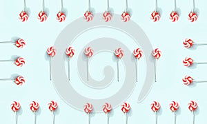 A collection of delicious sucking sweets.