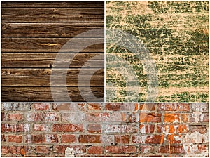 Collection of different backgrounds and textures.