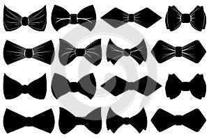 Collection of different bow ties