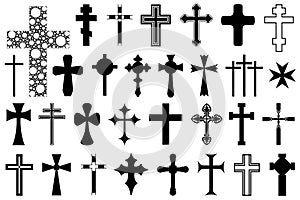 Collection of different crosses