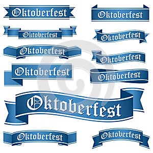 collection of different Oktoberfest banners