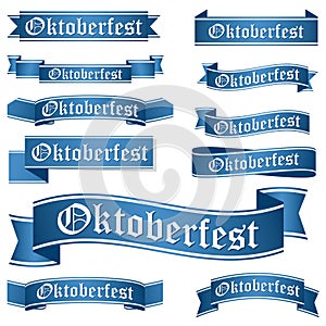 collection of different Oktoberfest banners photo