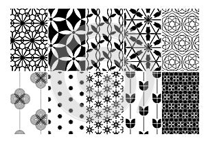 Seamless flower pattern design background
