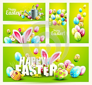 Collection of Easter banners or headers