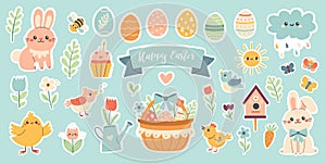 A collection of Easter stickers