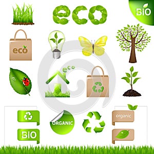 Collection Eco Design Elements And Icons