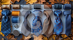 Collection of Elegant Silk Ties