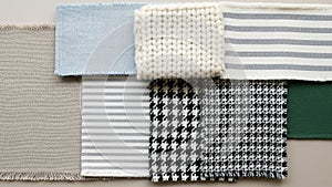 Overlapping each other showcasing different textures and patterns