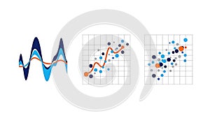 Data Visualization Graphs and Charts Set