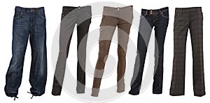 Collection of female trousers