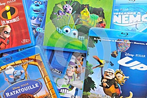 A collection of films by Disney Pixar Animation Studios on Blu-ray