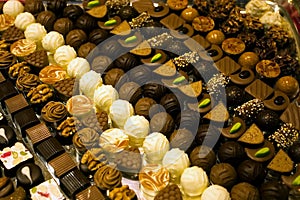 Collection of fine swiss chocolate