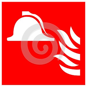 Collection Of Fire Fighting Equipment Symbol Sign, Vector Illustration, Isolate On White Background Label. EPS10