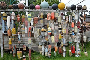A Collection of Fishing Net Floats, Seaview, Washington