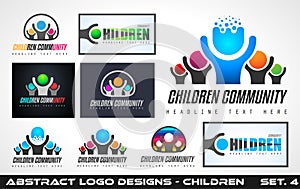 Collection fo Creative Children Community Logo designs