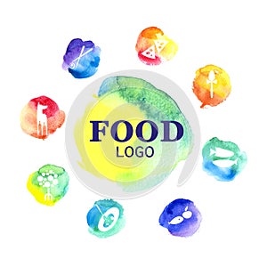 Collection of food logo