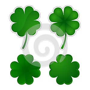 Collection of four-leaf clovers
