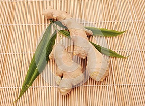 Collection of ginger root