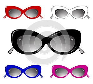 Collection of glamour sun glasses