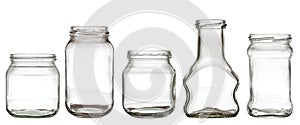 Collection of glass bottle photo