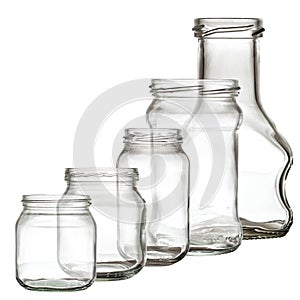 Collection of glass bottle photo