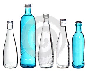 Collection of glass bottles